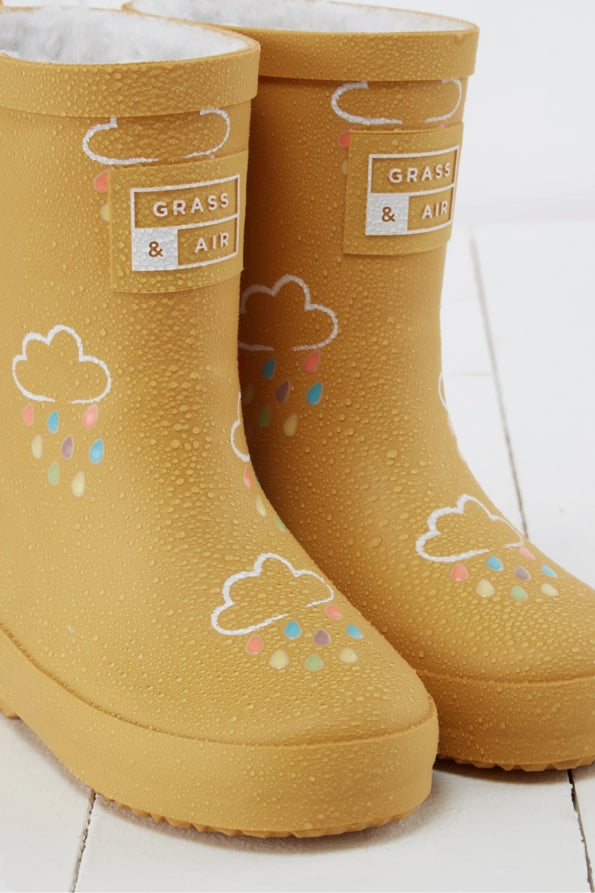 Grass & Air, Colour-Changing Wellies, Ochre