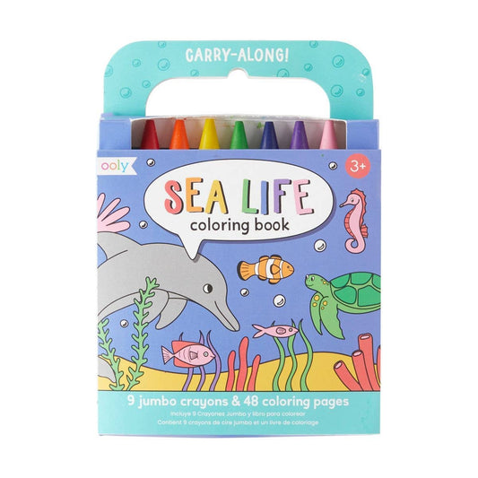 Ooly, Carry-Along Colouring Book Set, Sea Life