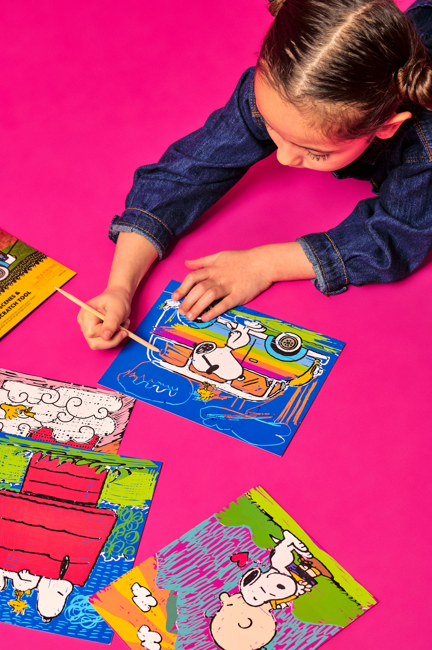 Ooly OOLY x Peanuts: Scratch Art Kit (13 PC Set)