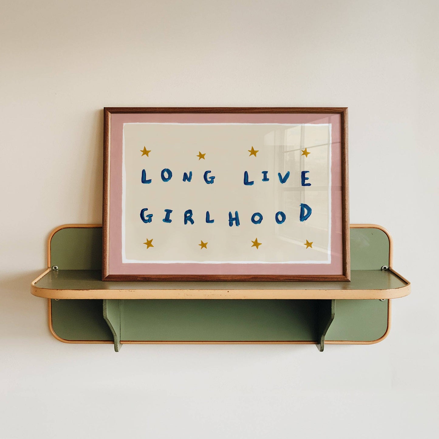 Long Live Girlhood Hand Painted Print