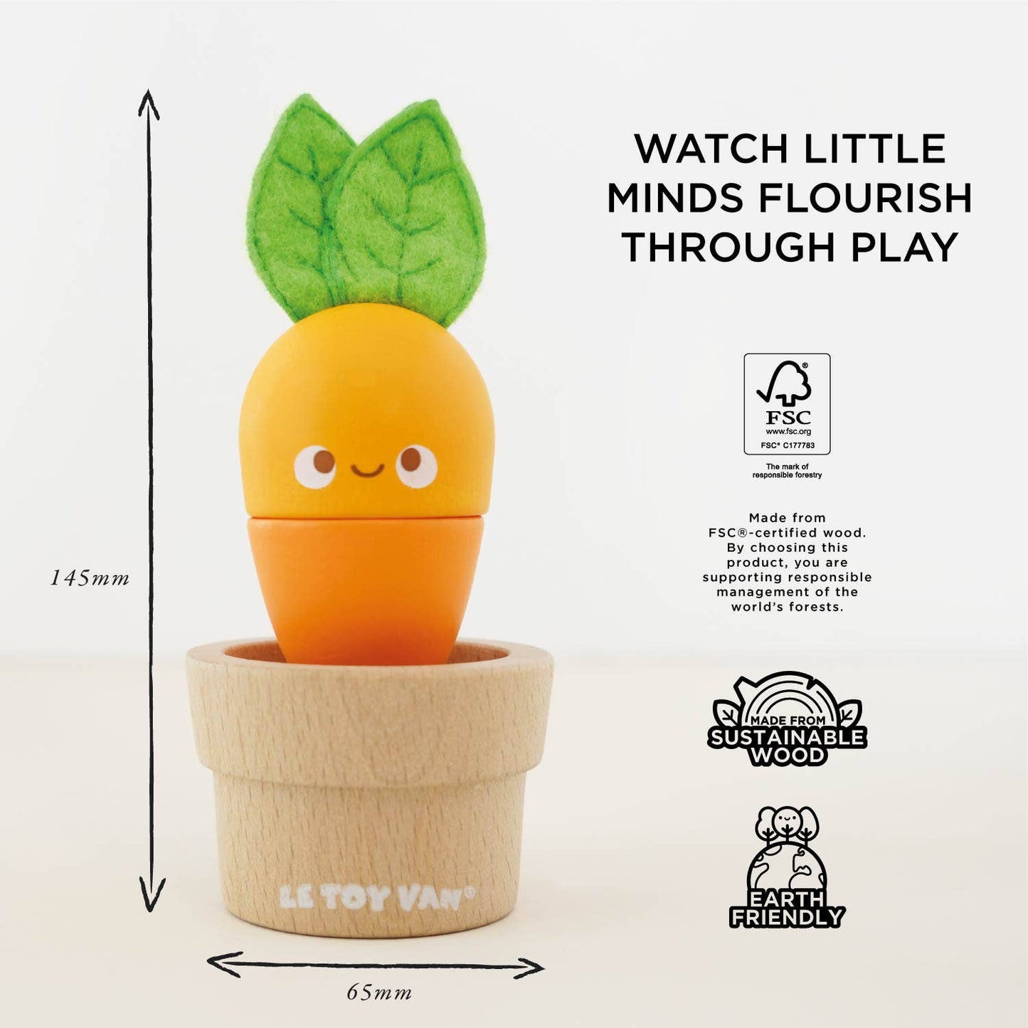 Le Toy Van, Stacking Wooden Veggies