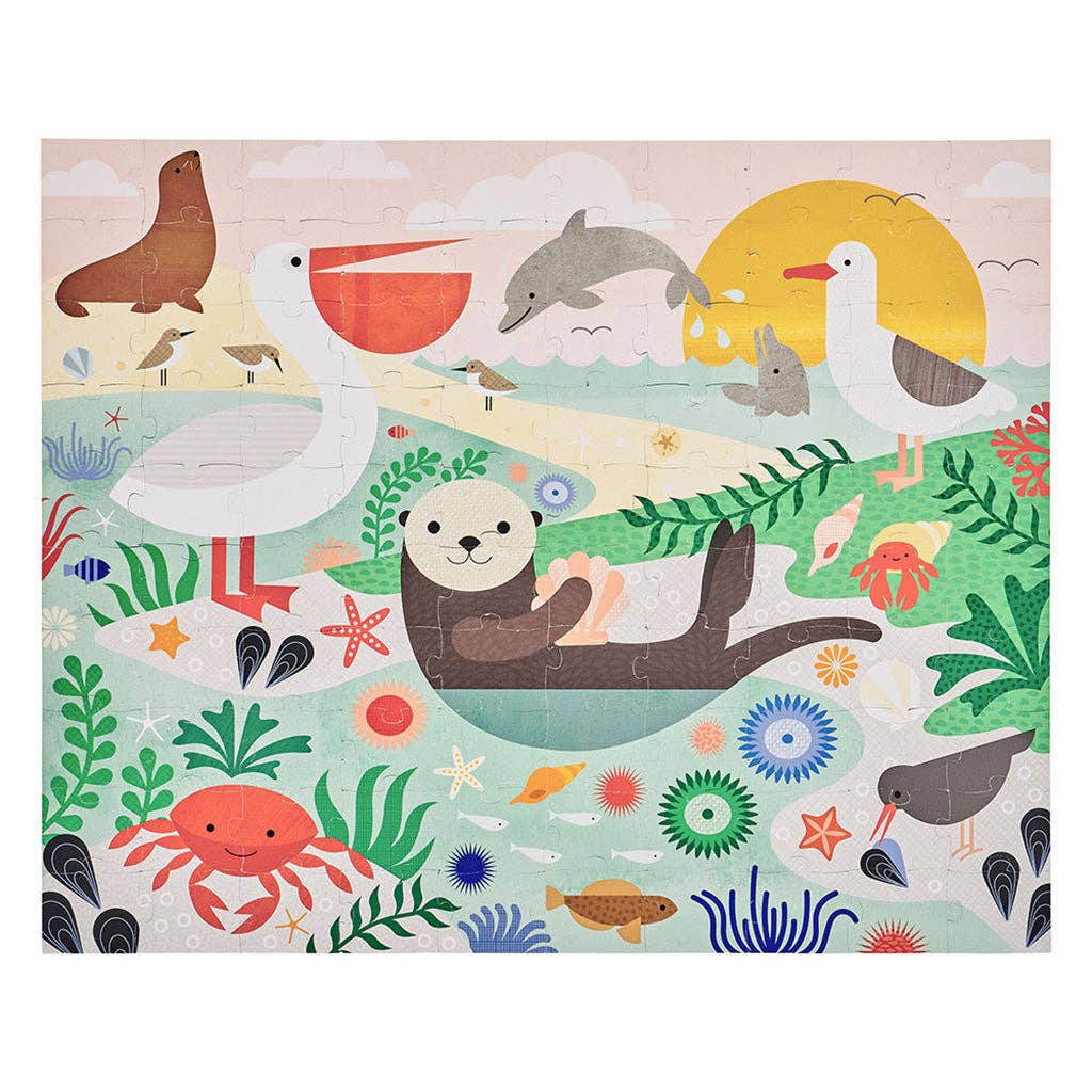 Petit Collage, Under the Sea Two-sided Travel Puzzle