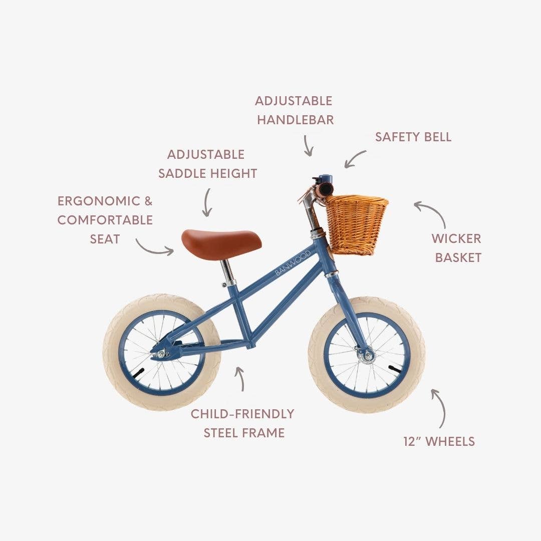 Banwood, First Go Balance Bike, Deep Sea Blue