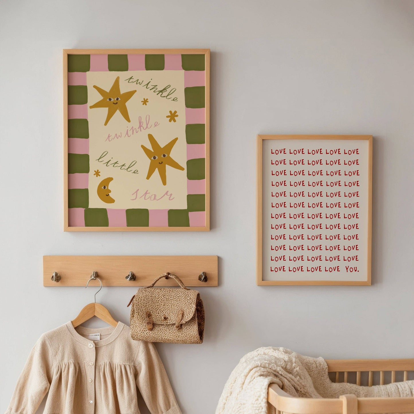 Twinkle Little Star Checkered Print