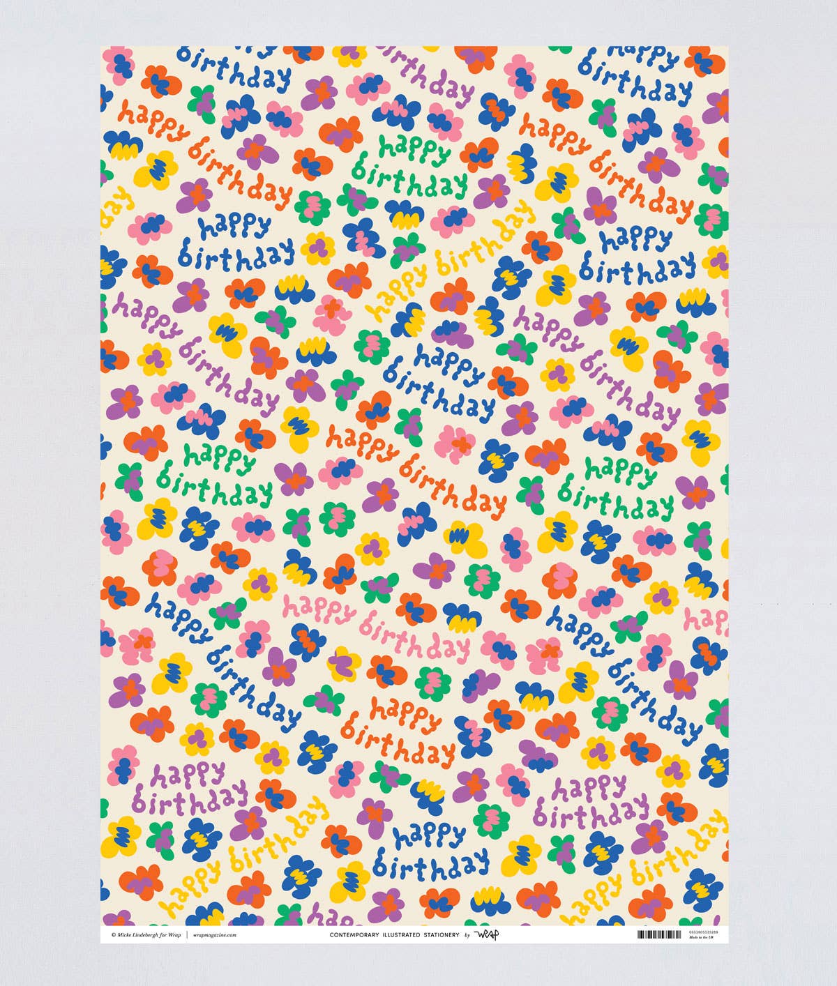 Wrap, Happy Birthday Burst Gift Wrap