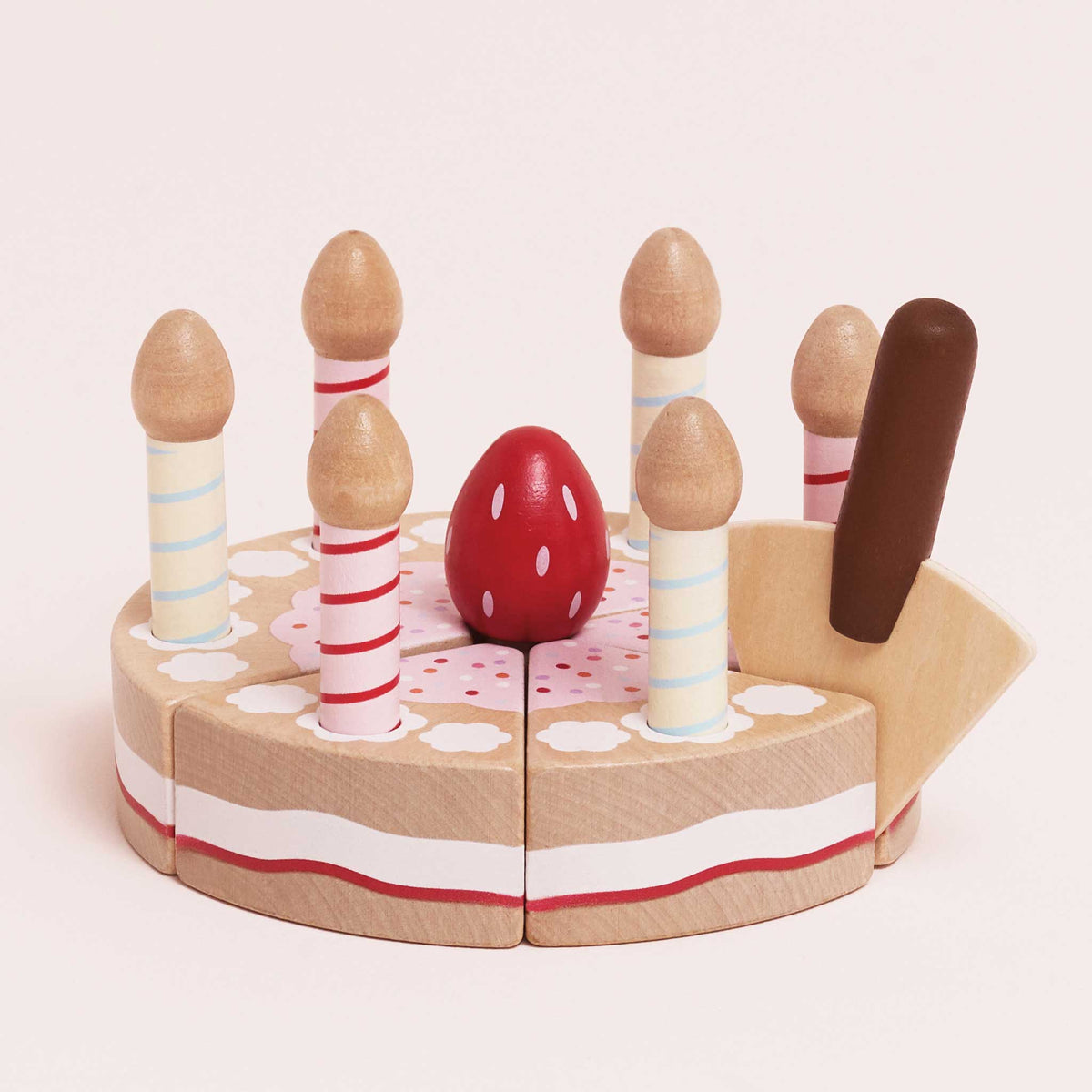 Le Toy Van, Wooden Birthday Cake & Candles