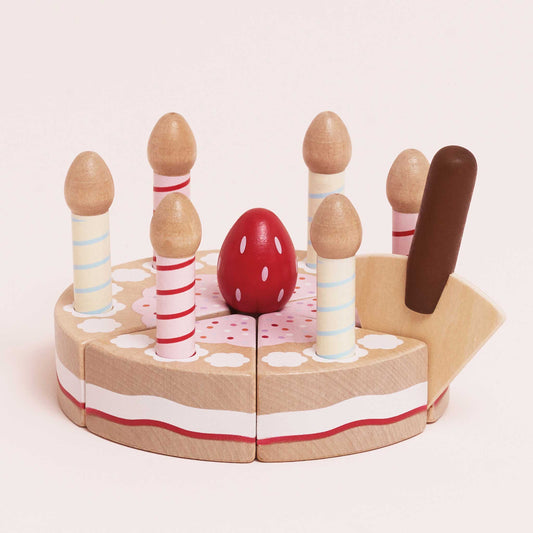 Le Toy Van, Wooden Birthday Cake & Candles