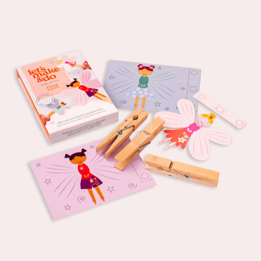 Let's Make & Do, Make it Move: Flying Fairies Peg Doll Craft Kit for Kids