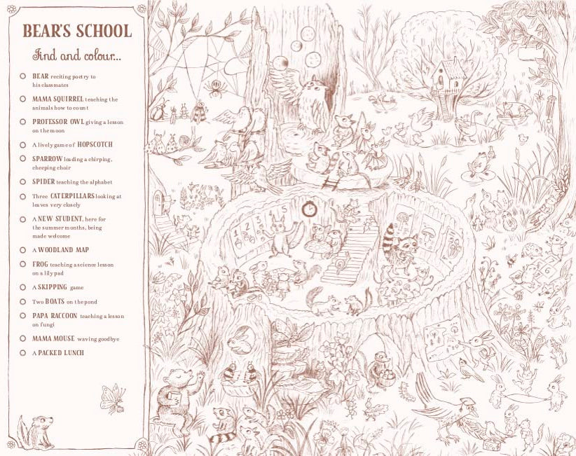 Brown Bear Wood Colouring and Spotting Book