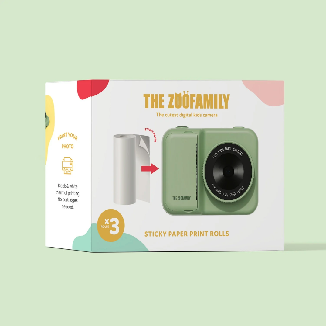 ZooFamily, Sticker Paper Rolls Set (set of 3 rolls)