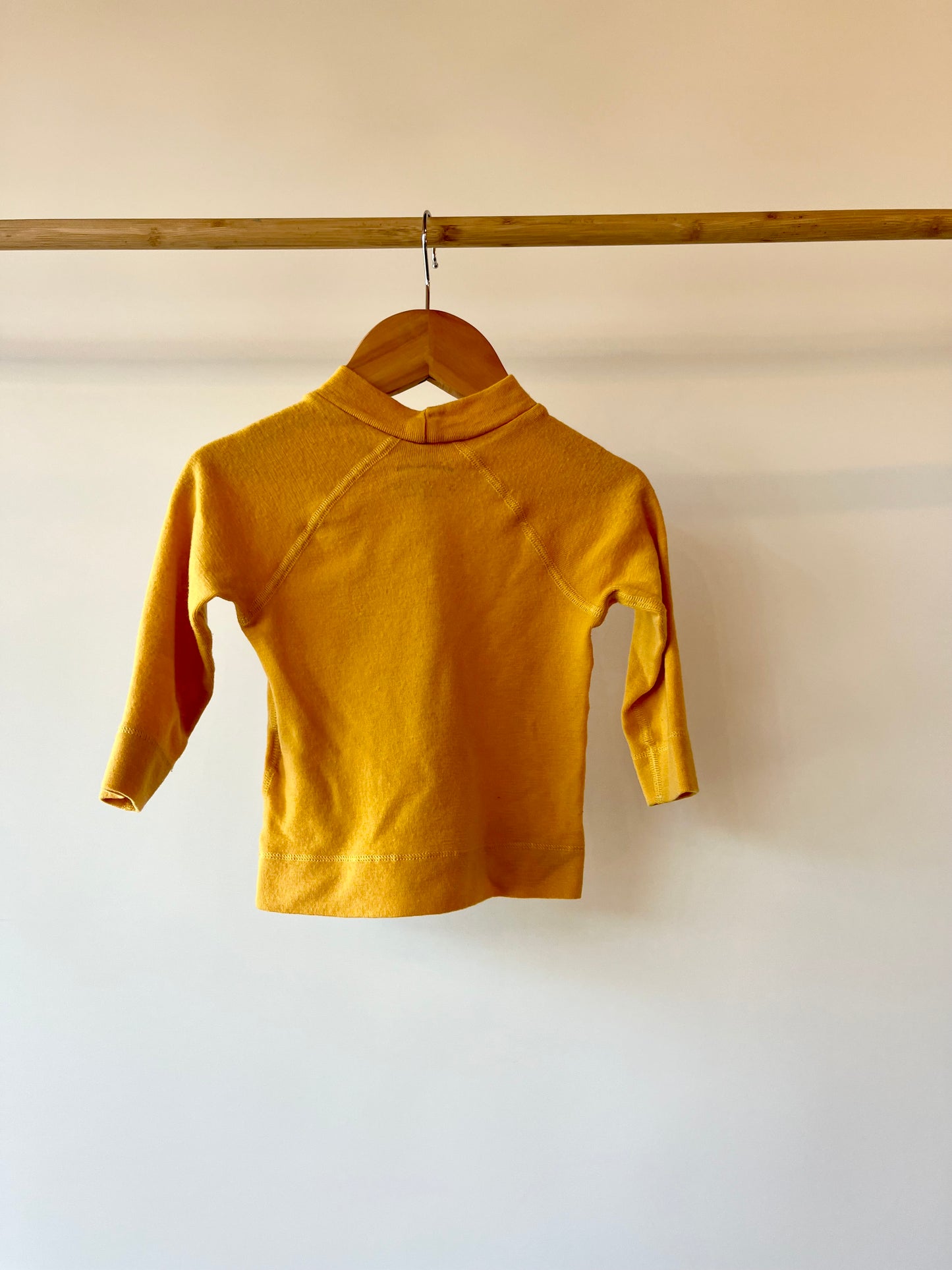 Preloved Mini Rodini, Yellow Wool Turtleneck Top, 12 - 18 Months