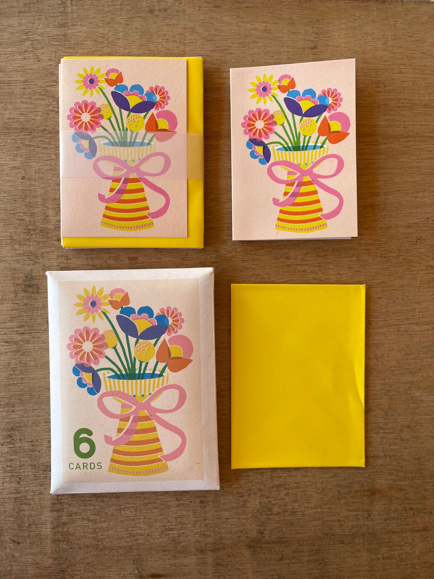 Pack of Six Thank You Cards