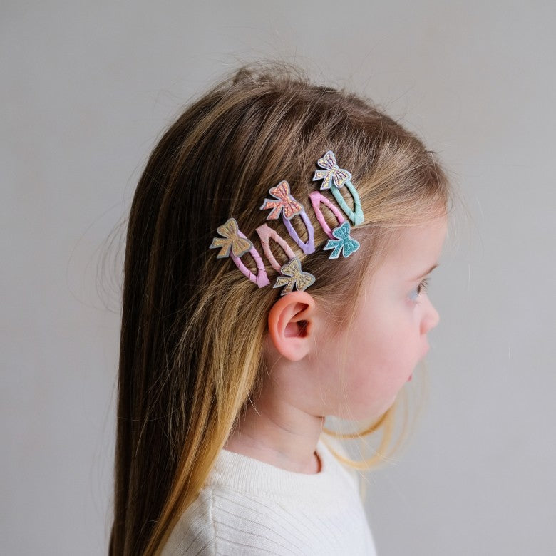 Mimi & Lula Sparkle Bow Mini Clic Clac Hairclips