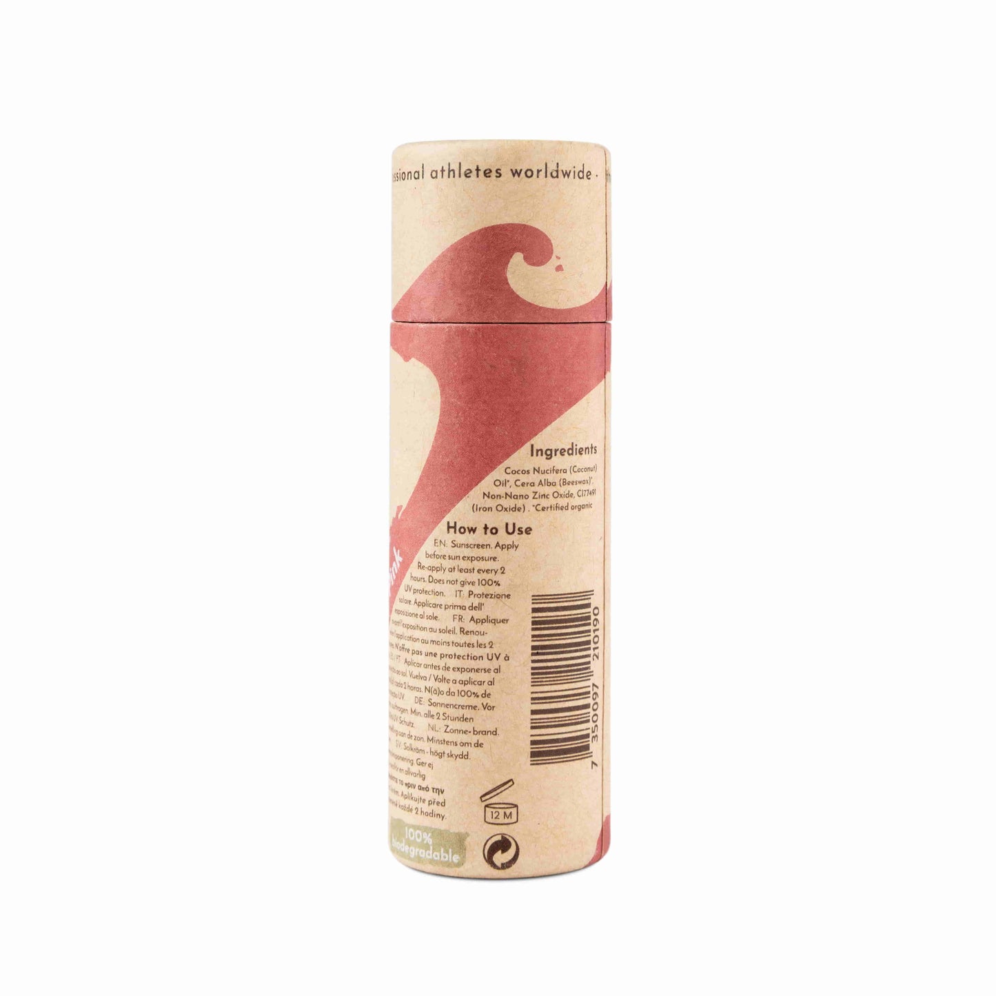 Suntribe Natural Mineral Zinc Sun Stick SPF 50 Retro Red