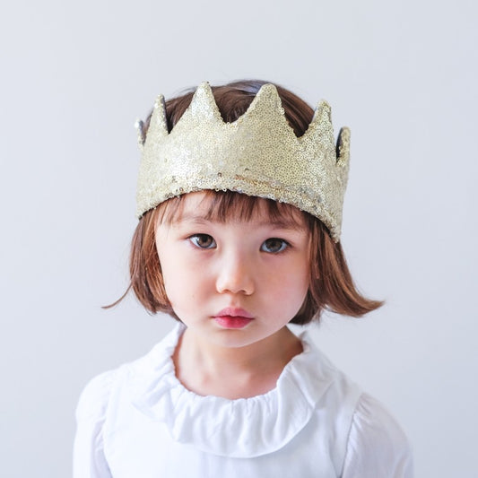 Mimi & Lula Gold Sequin Adjustable Crown
