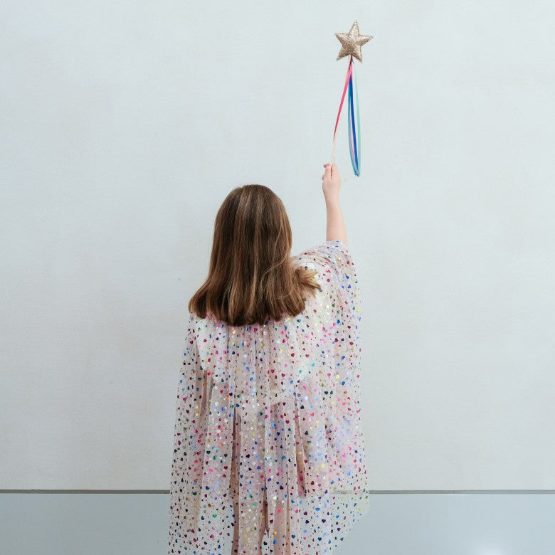 Mimi & Lula Rainbow Glitter Star Wand