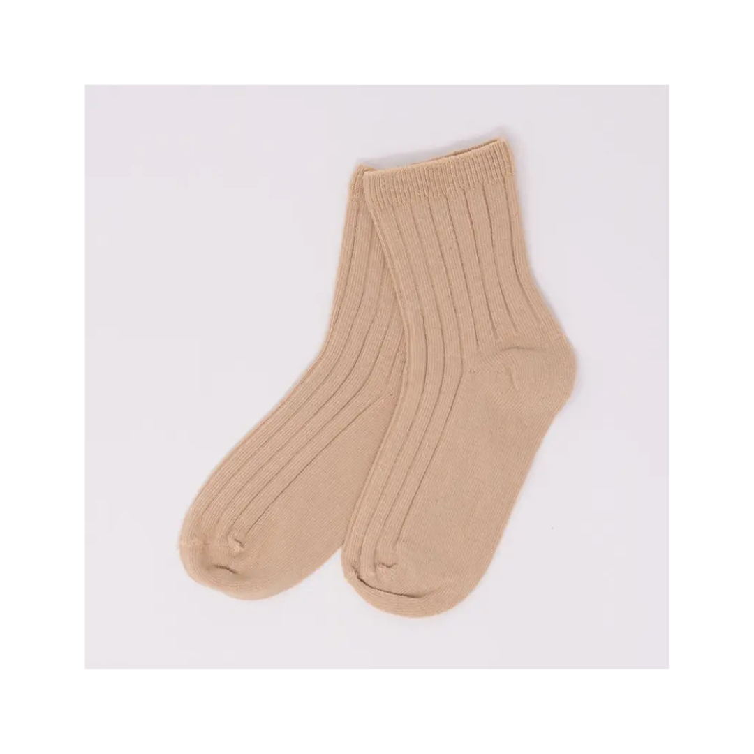 Peanut Ribbed Socks for Kids
