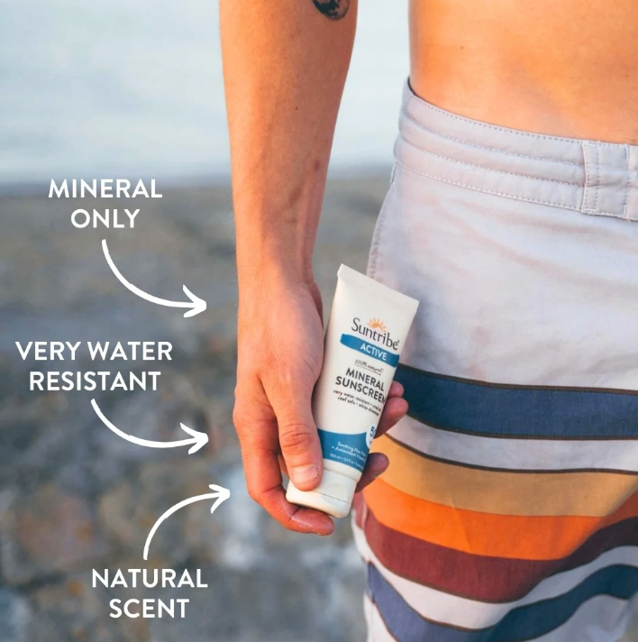 Suntribe Active Natural Mineral Sunscreen SPF 50