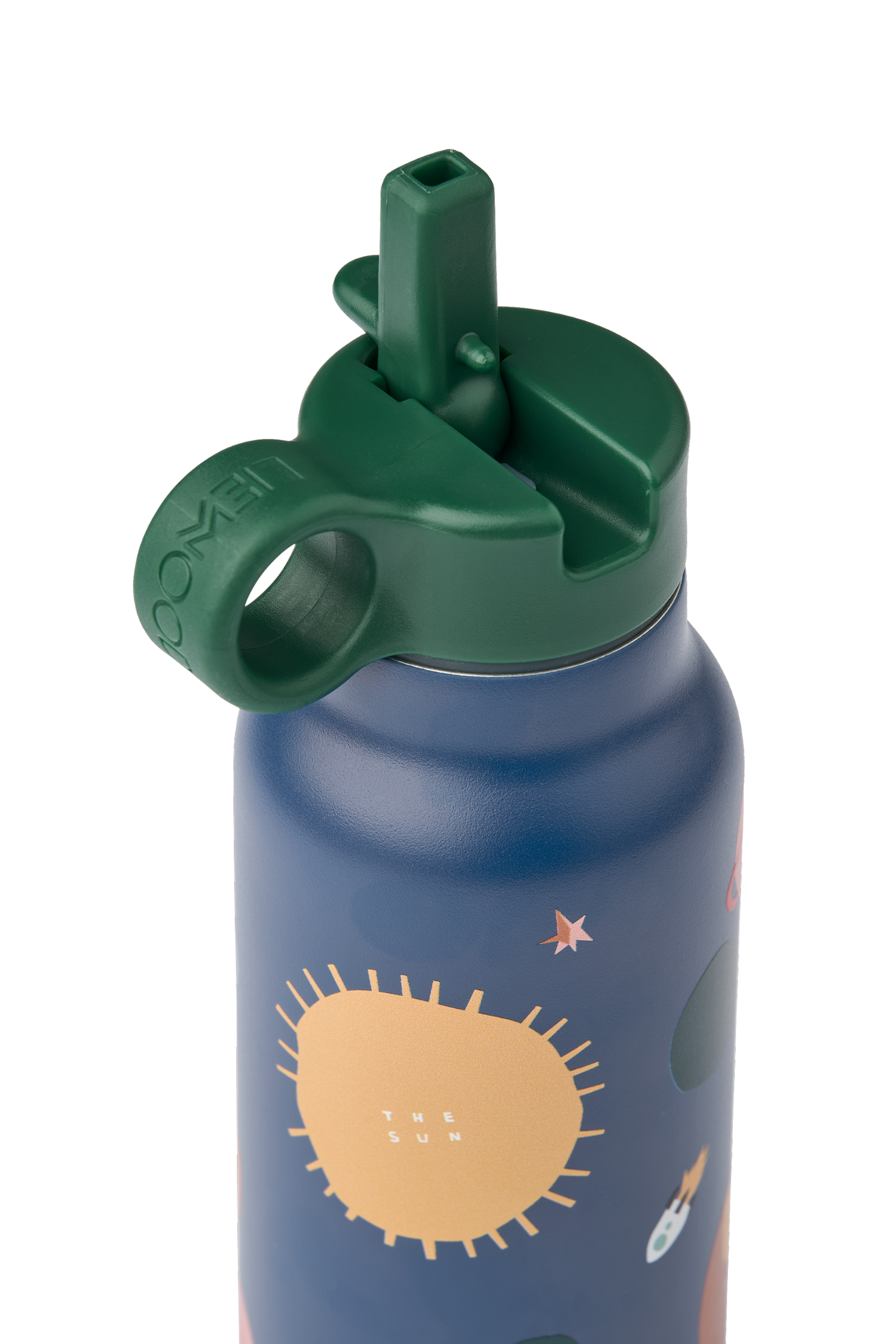 Liewood, Falk Stainless Steel Reusable Water Bottle 350 ml in Universe Print