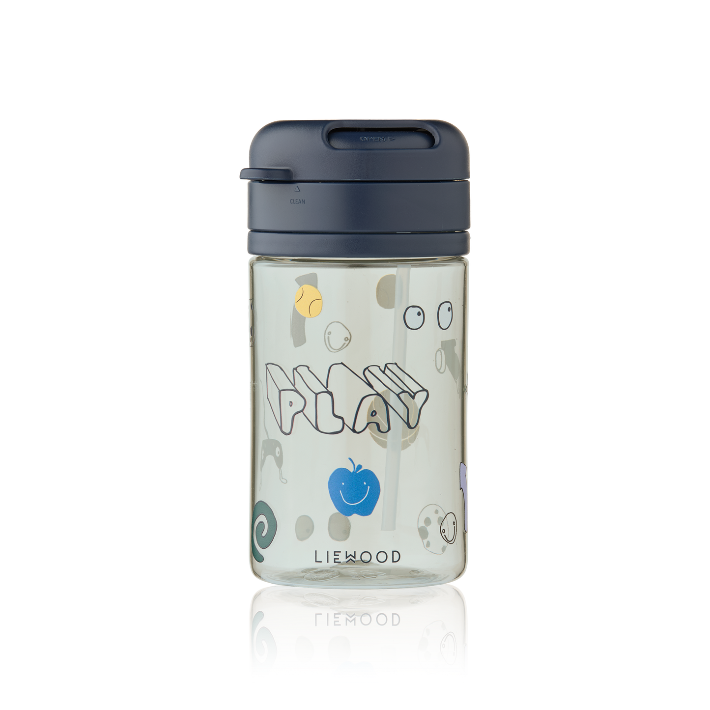 Liewood, Pavia Tritan Water Cup with Straw 500 ml in Play Print