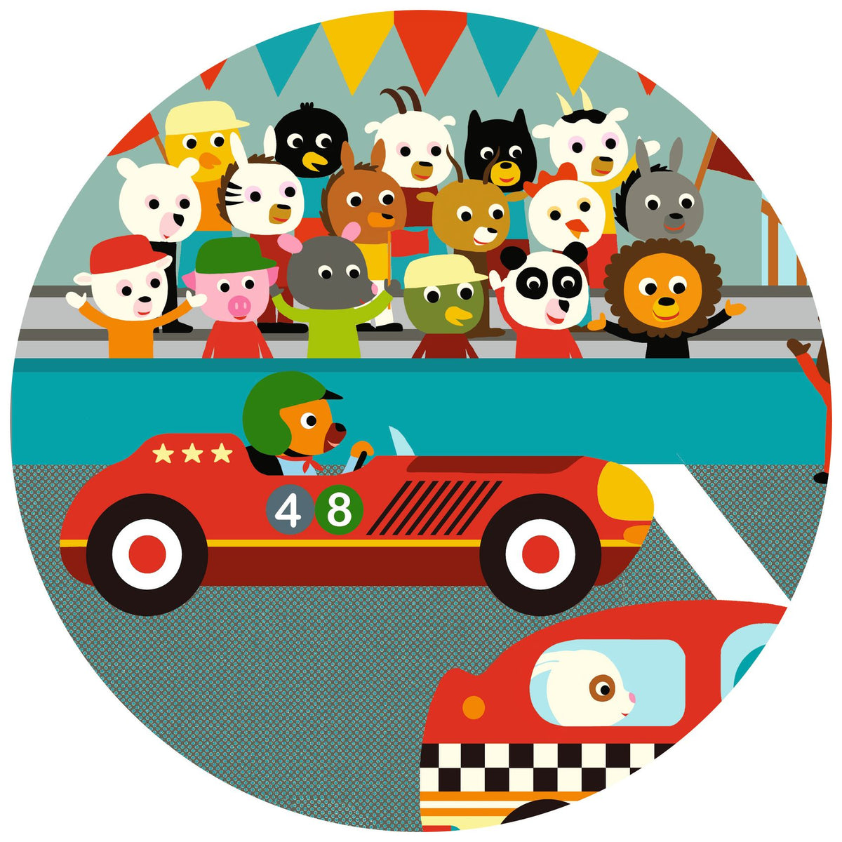 Djeco, Racing Car Puzzle