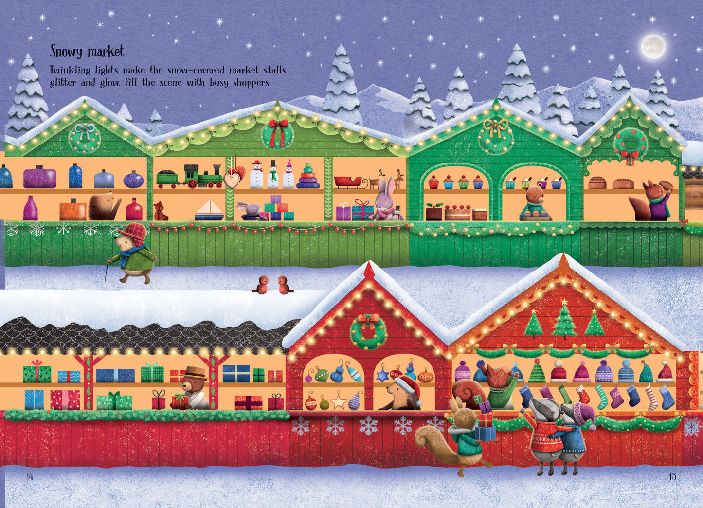 Little Sparkly Christmas Sticker Book