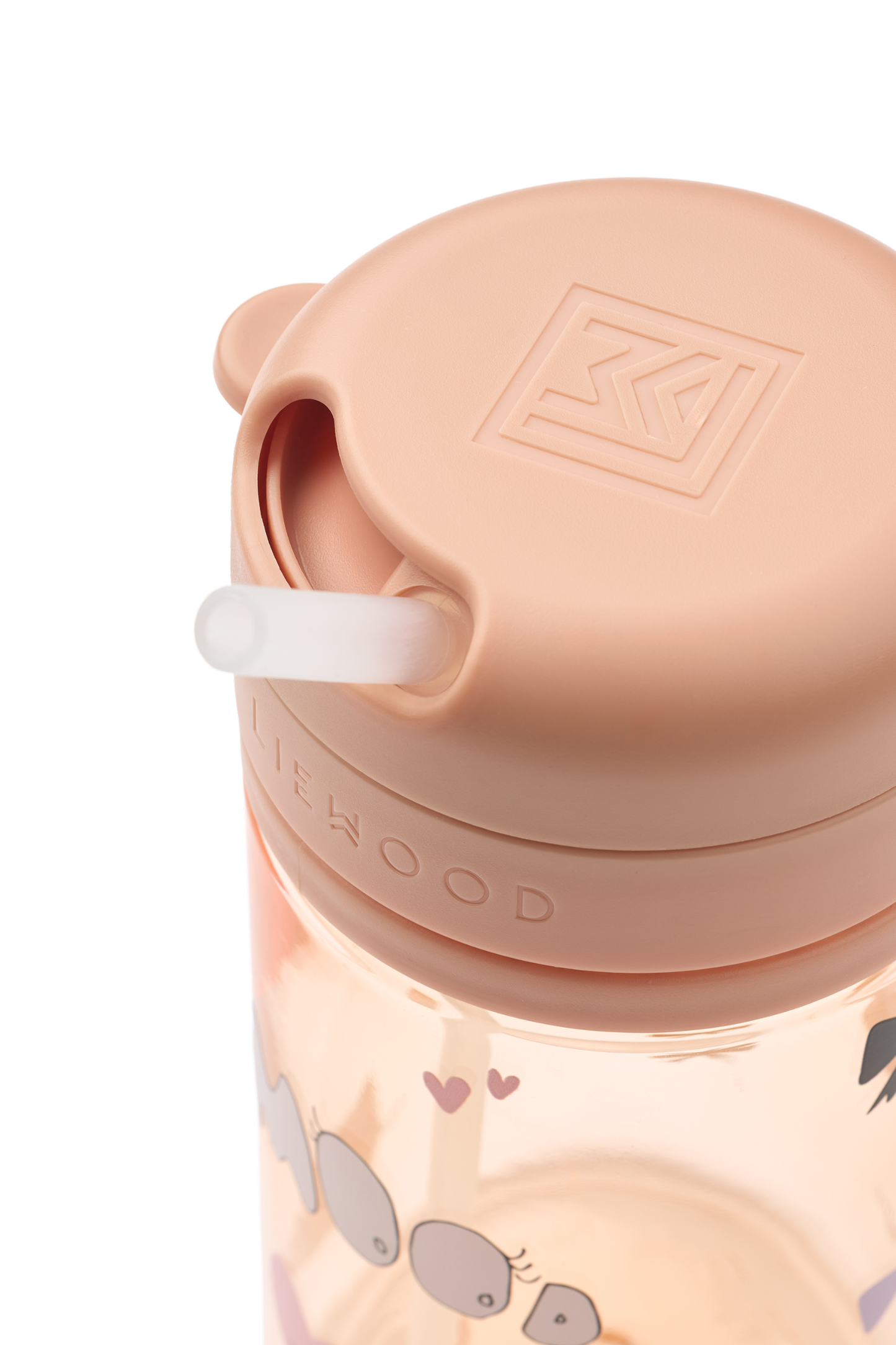 Liewood, Pavia Tritan Water Cup with Straw, 500ml in Mood Print