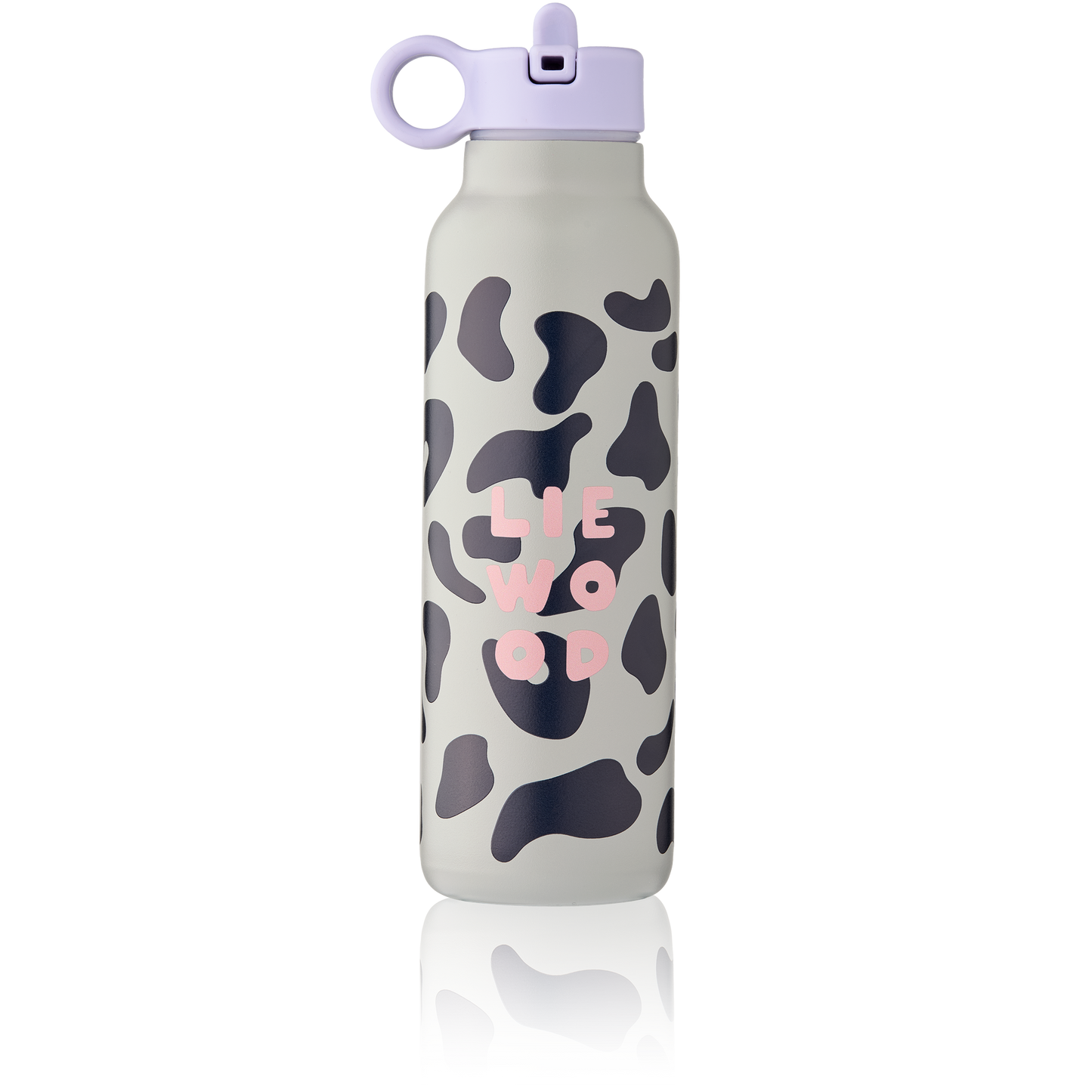 Liewood, Falk Reusable Stainless Steel Water Bottle, 500 ml in Mega Leopard Print