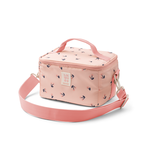 Liewood, Toby Medium Thermal Lunch Bag in Cherry Heart Print