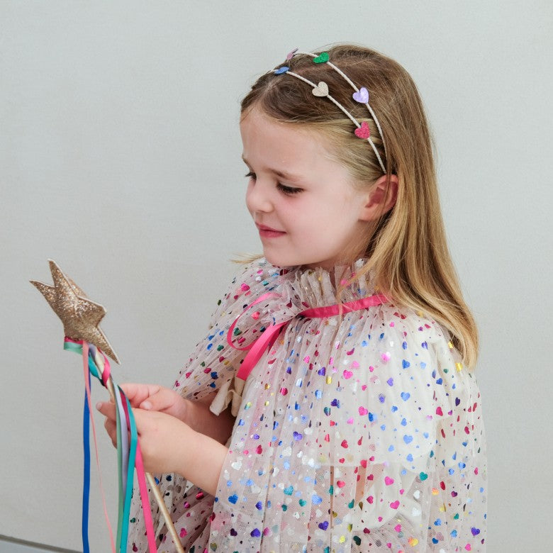 Mimi & Lula Rainbow Glitter Star Wand