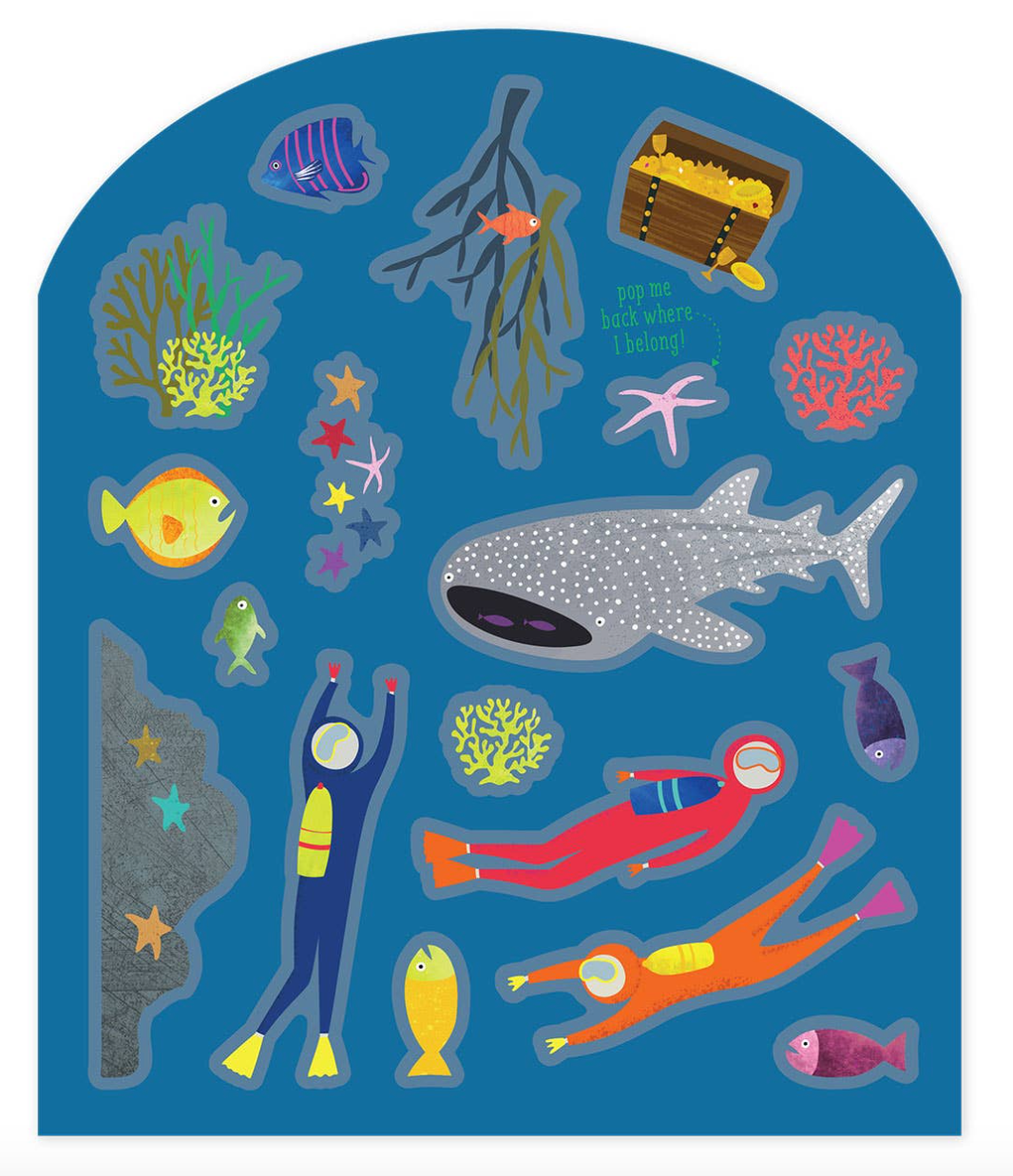 Deep Sea Stick & Play Activity Book