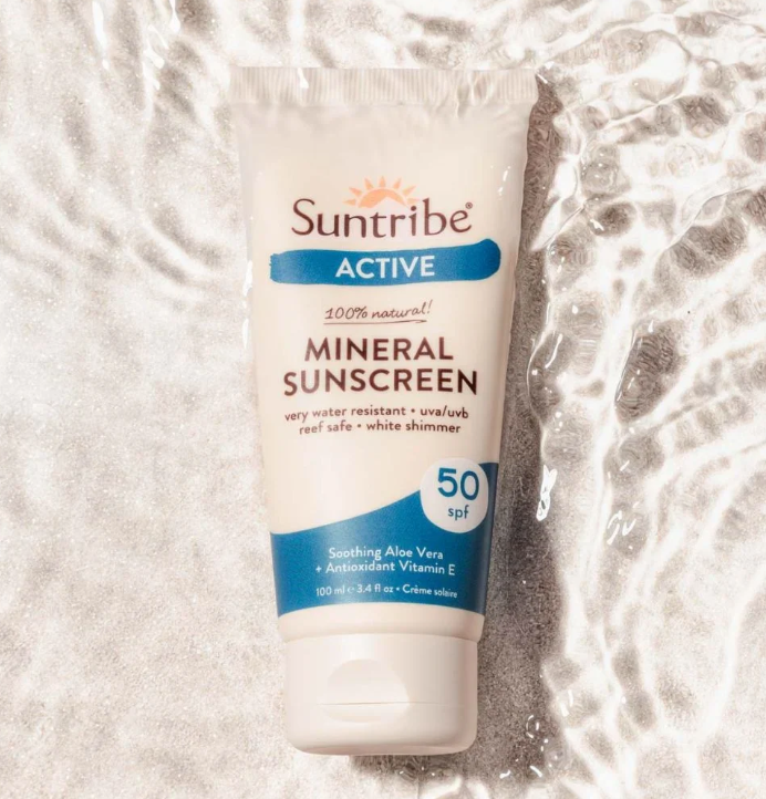 Suntribe Active Natural Mineral Sunscreen SPF 50