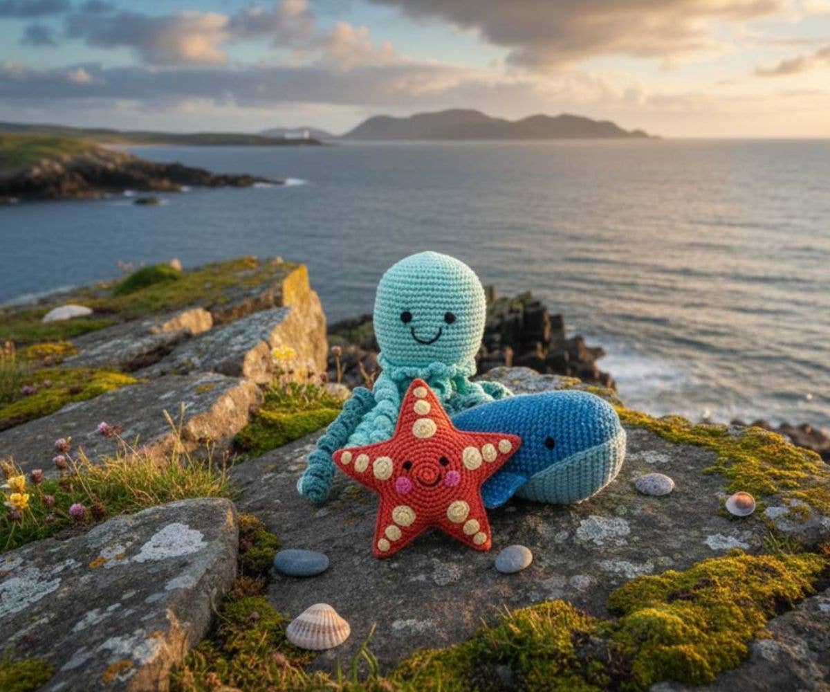 Best Years Fair Trade Crochet Whale Baby Rattle Organic Cotton