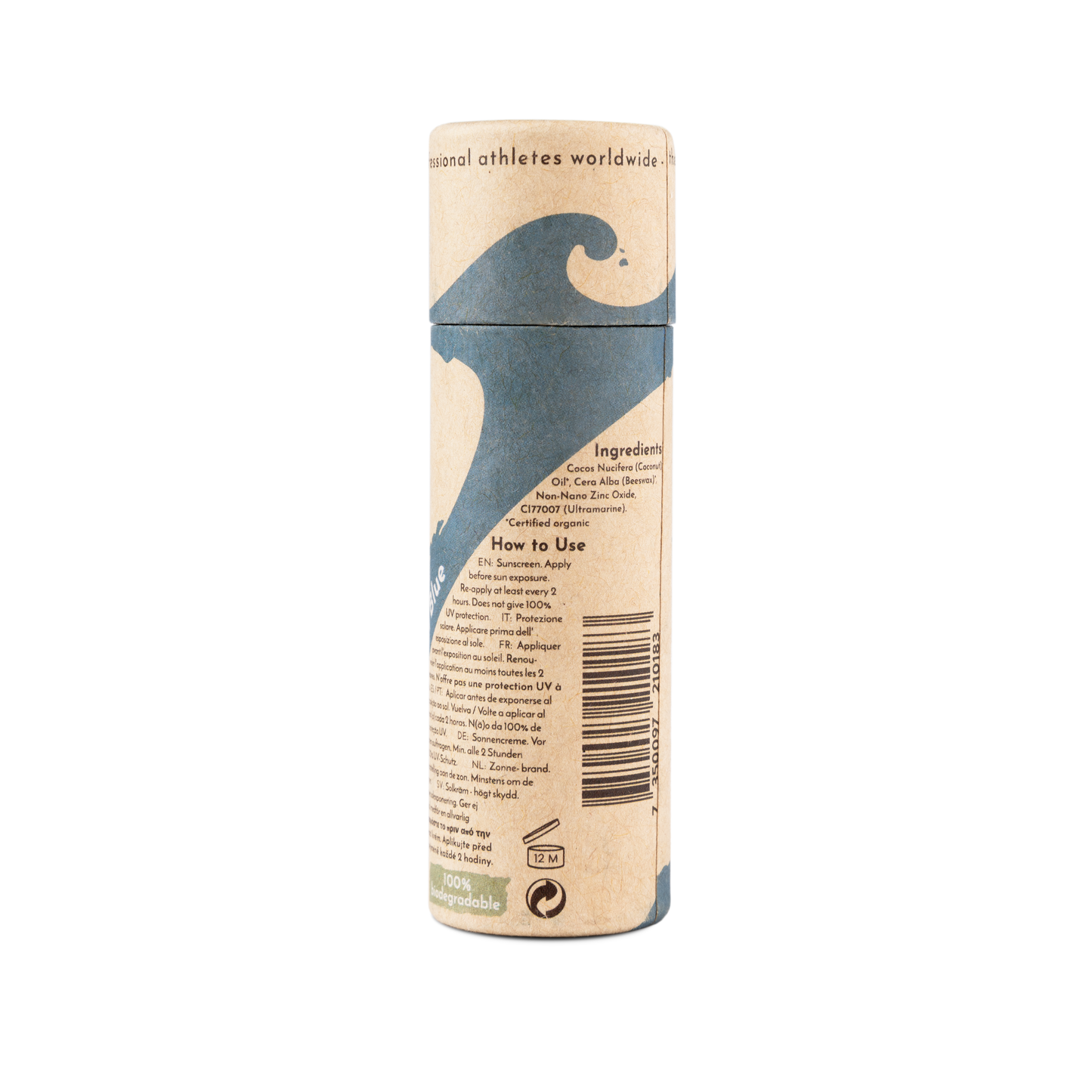 Suntribe Natural Mineral Zinc Sun Stick SPF 50 Ocean Blue
