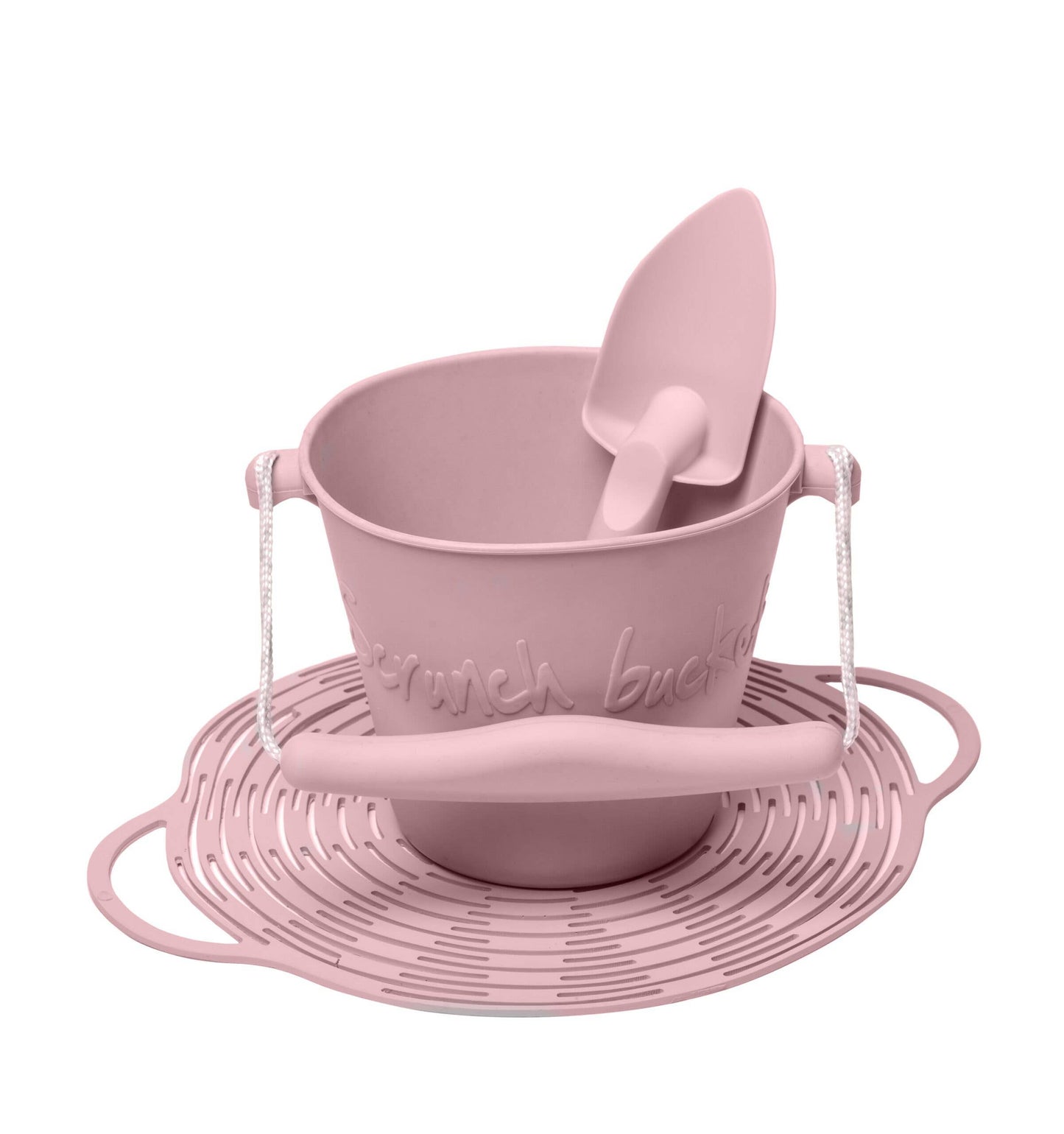 Scrunch, Rose Pink Silicone Bucket, Spade and Collapsible Bag Set