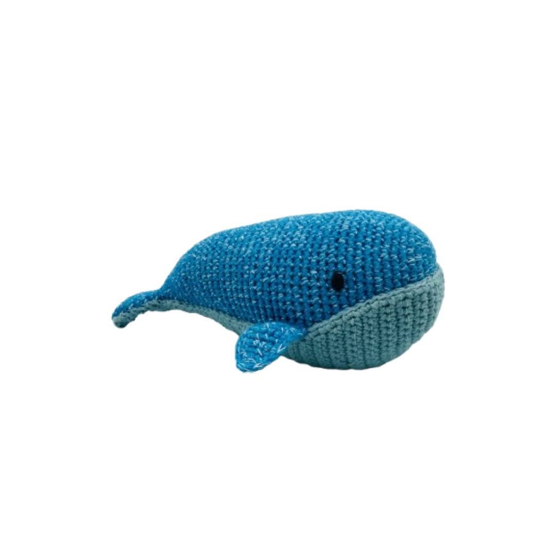 Best Years Fair Trade Crochet Whale Baby Rattle Organic Cotton