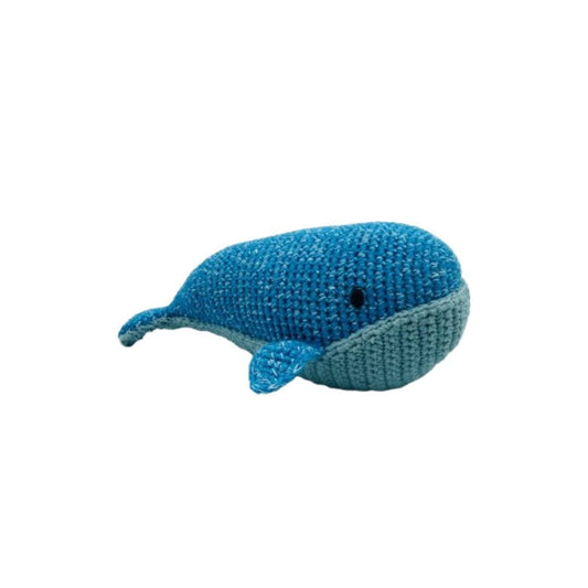 Best Years Fair Trade Crochet Whale Baby Rattle Organic Cotton