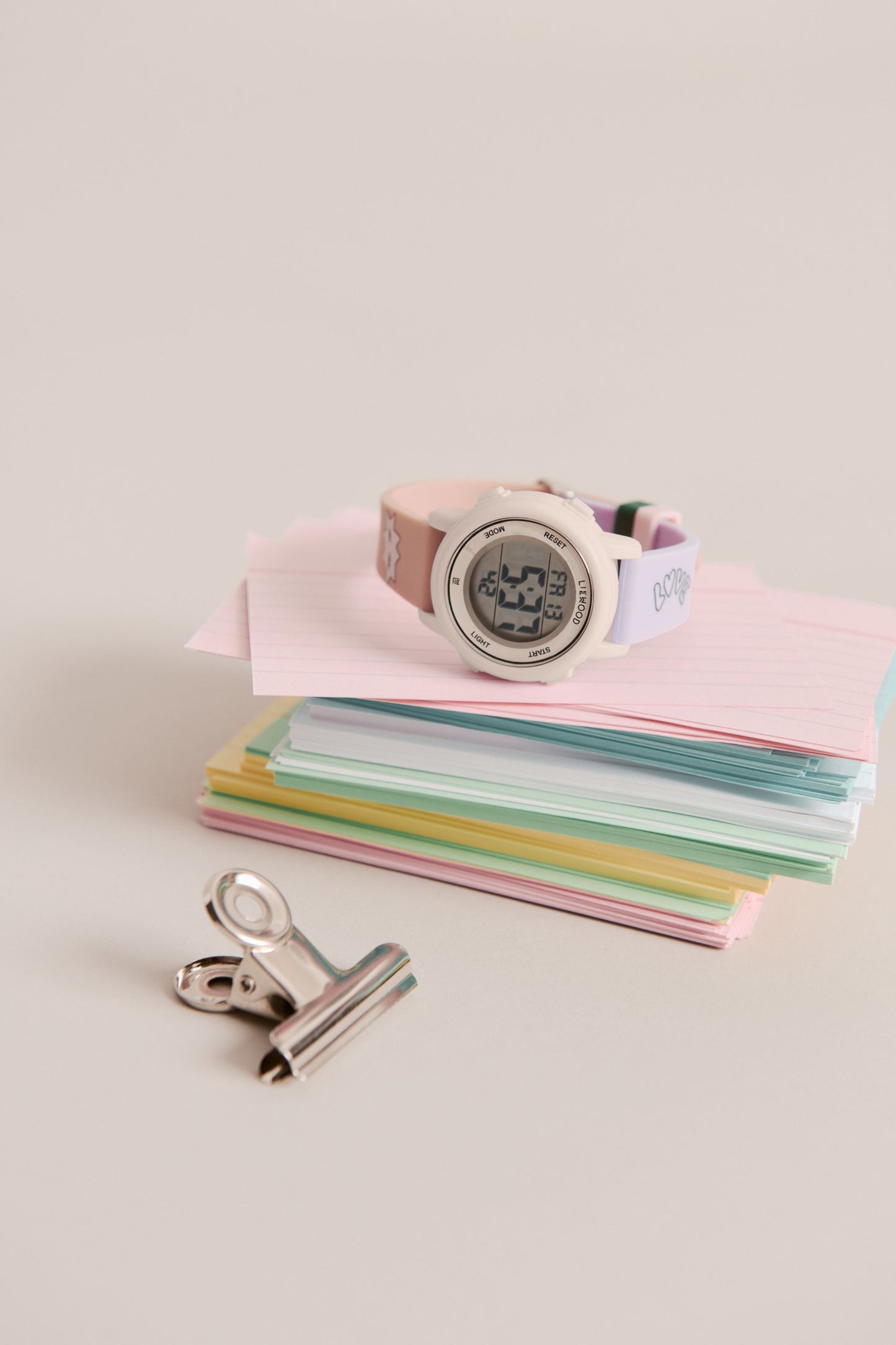 Liewood, Sussi Kids' Digital Wrist Watch in Mood Print