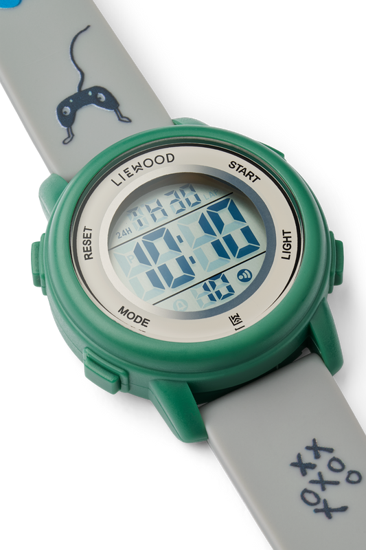 Liewood, Sussi Kids' Digital Wrist Watch in Play Print