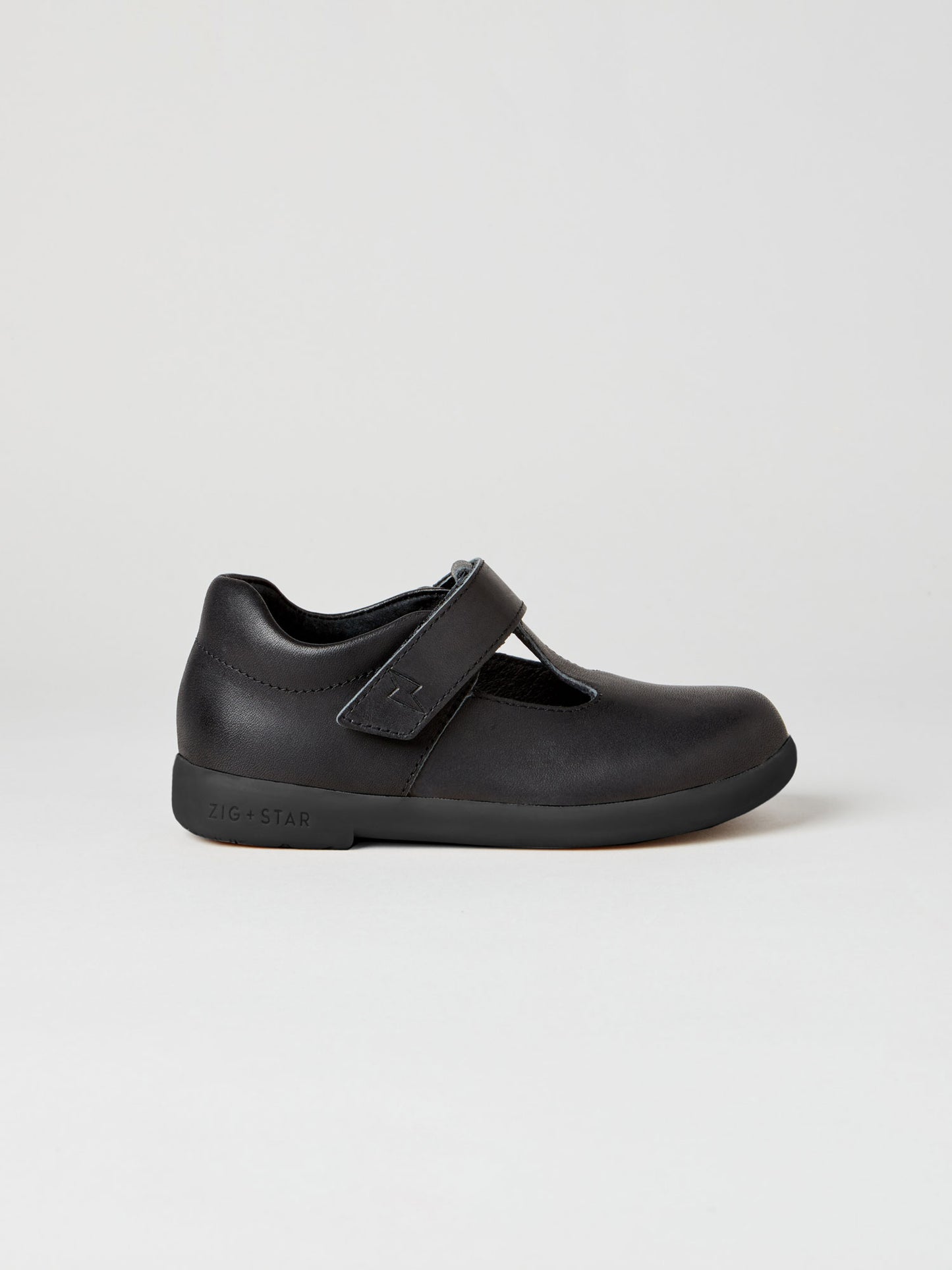 The Astro Black School Shoe