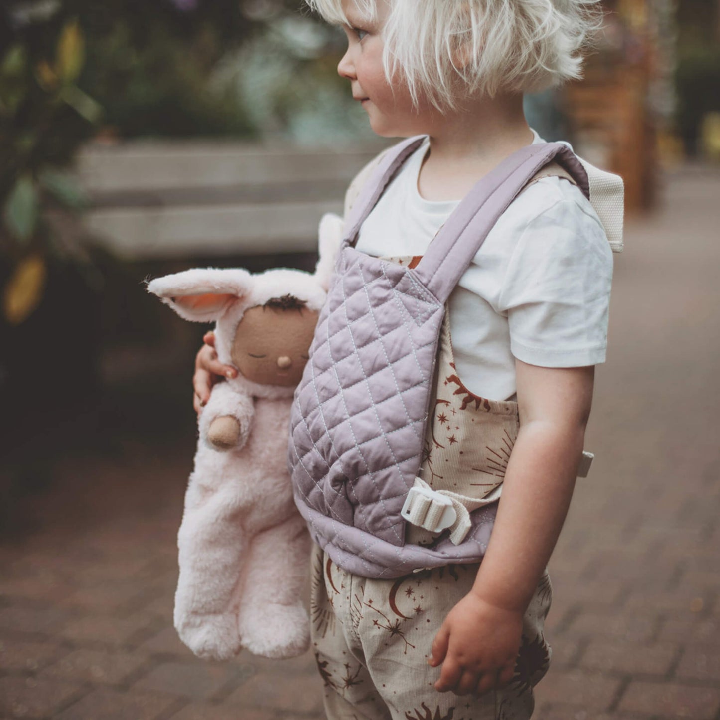 Cozy Dinkum, Bunny Pip - Pink, Fabric Doll
