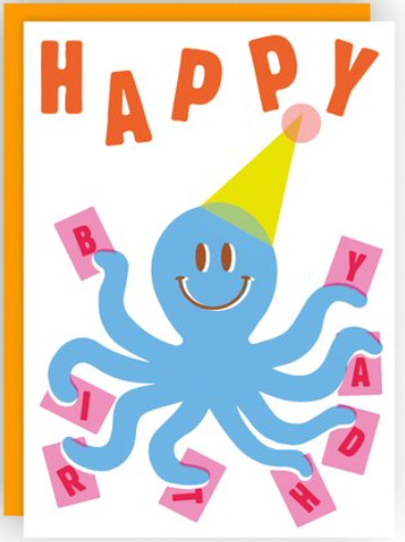 Felix Polypus Birthday Card