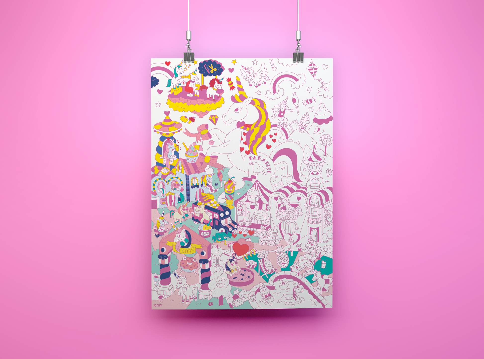 Lily Giant Colouring Poster