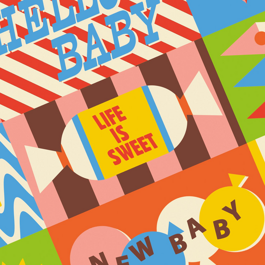 Retro Baby Boom Card