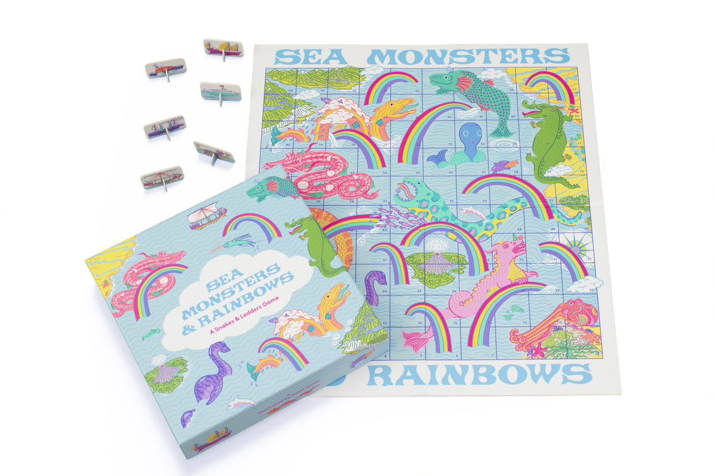 Sea Monsters and Rainbows: A Snakes and Ladders Game