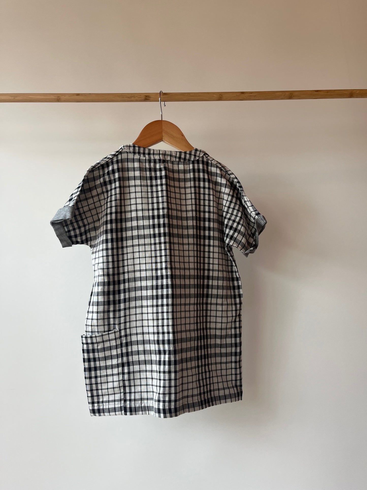 Turtledove, Black and White Checked Shirt, 5 - 6 Years