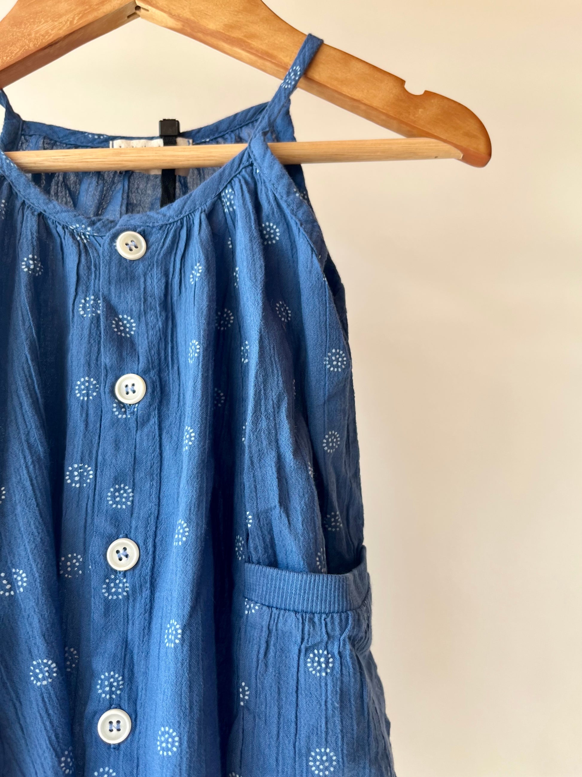 1+ In The Family, Baby Dress Blue, 6 Months