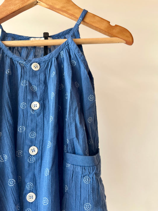 1+ In The Family, Baby Dress Blue, 6 Months