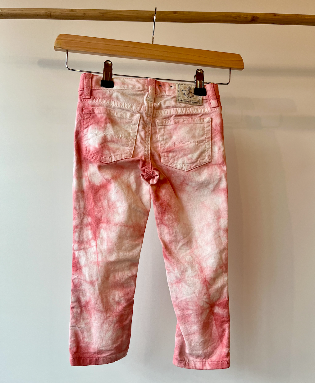 Ralph Lauren, Pink Tie-Dye Cotton Jeans, 3 - 4 Years