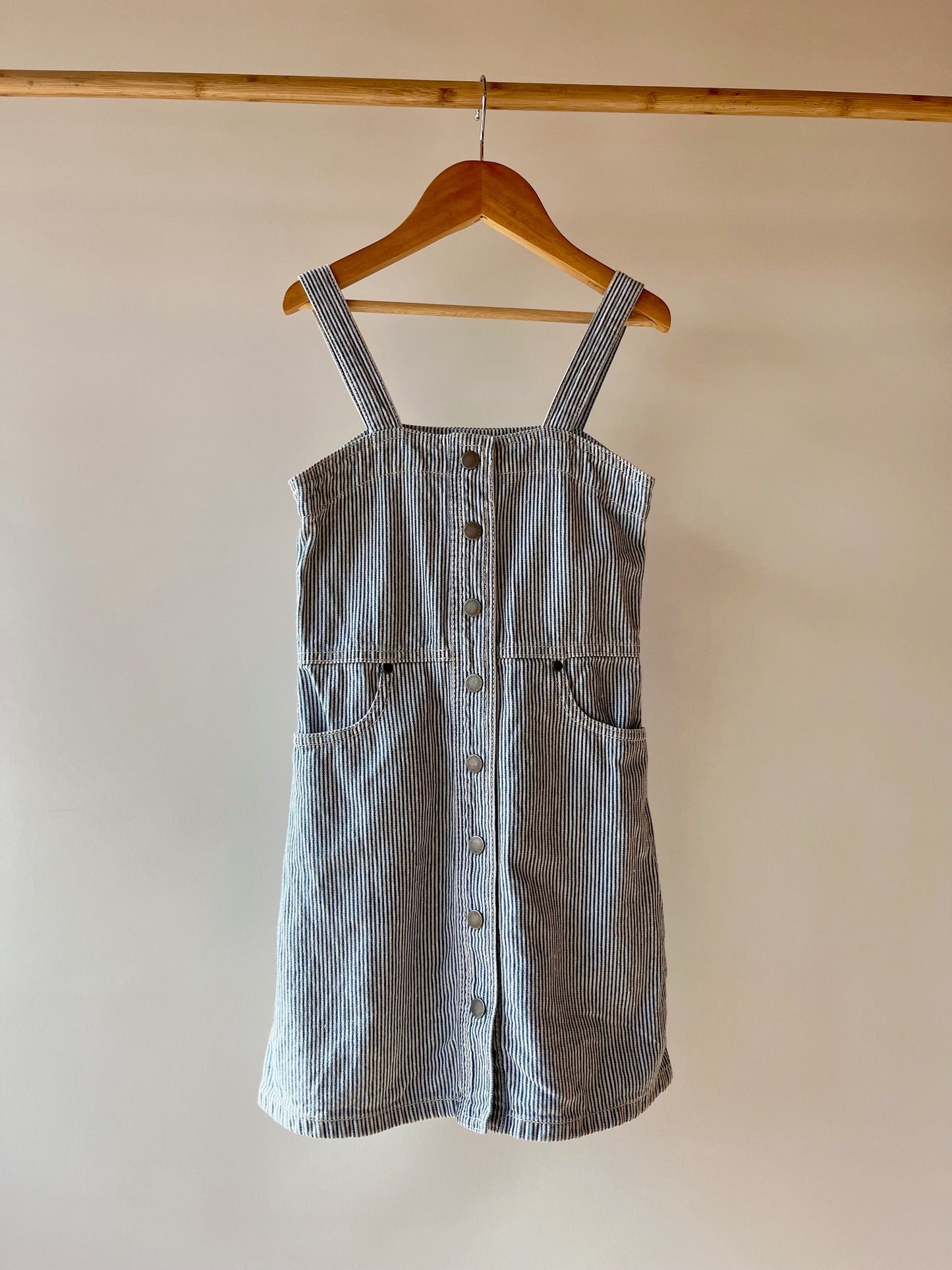 Stella McCartney, Hickory Stripe Denim Sundress, 6 - 7 Years